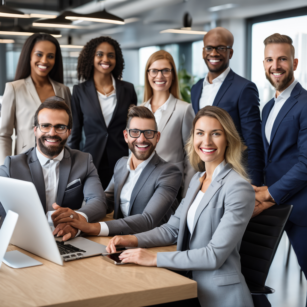 Internet marketing SEO top professional business people team